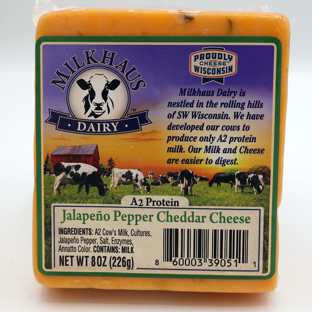 Milkhaus A2 Jalapeno Cheddar (8oz)